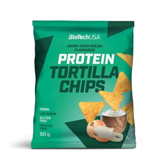 BioTechUSA Protein Tortilla Chips 50g hagymás-tejfölös 