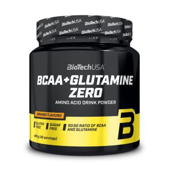 BioTechUSA BCAA+Glutamine Zero 480g narancs