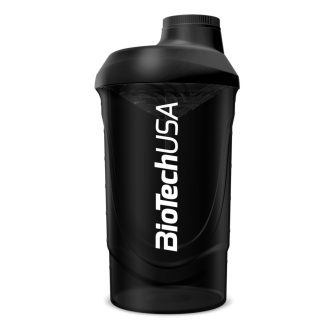 Keverőpalack Biotech Wave 600ml fekete-füst