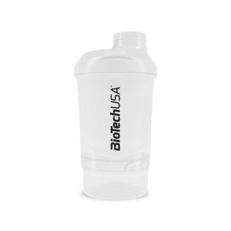   BioTechUSA Keverőpalack Biotech Wave+ Nano 300ml (+150ml) átlátszó