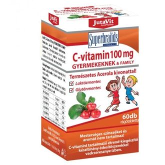 JutaVit C-vitamin 100mg gyermekeknek Acerola kivonattal 60x