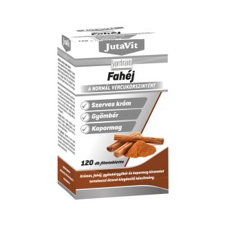 JutaVit Fahéj+ Króm+Gyömbér+Kapormag filmtabletta 120x