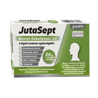 JutaVit JutaSept szopogató tabletta MENTOL-EUKALIPTUSZ 24x