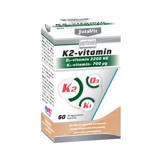 JutaVit K2 120 µg+D3 2200 NE+ K1 700 µg vitamin 60x