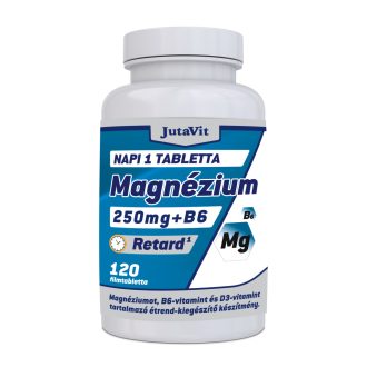 JutaVit Magnézium(250mg) retard+B6+D3 tabletta 120x ÚJ!