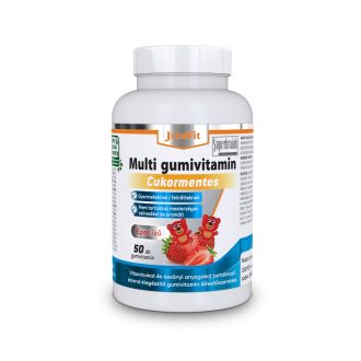 JutaVit Multivitamin Gumi Cukormentes eper ízu 50x