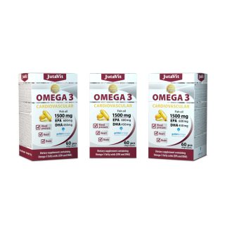 JutaVit Omega-3 Cardiovascular 1500mg 60x É-K.
