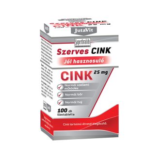 JutaVit Szerves Cink 25mg 100x