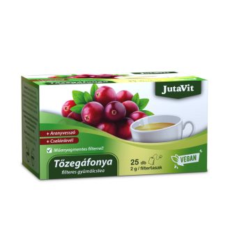   JutaVit Tőzegáfonya+Aranyvessző+Csalán filteres gyümölcstea 25x2g