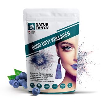   Natúr Tanya GOOD DAY! Kollagén por frissítő áfonya ízben - hal és marha kollagén peptidek