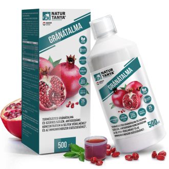   Natúr Tanya Gránátalma étrend-kiegészítő folyadék koncentrátum, szerves szelénnel, hozzáadott cukor nélkül, 500 ml
