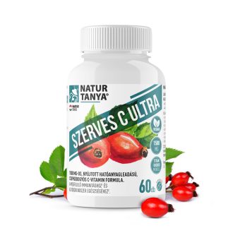   Natúr Tanya Szerves C Ultra - 1500 mg Retard C-vitamin, csipkebogyó kivonattal titán-dioxid mentes formula