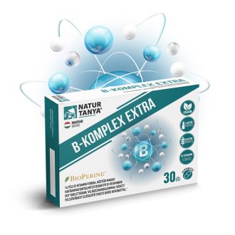   Natúr Tanya B-KOMPLEX EXTRA - 14 féle B-vitamin forma, köztük bioaktív B-vitaminok, sáfrányos szeklice és világszabadalommal védett fekete bors kivonat