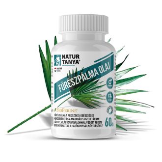  Natúr Tanya FŰRÉSZPÁLMA OLAJ (Szabalpálma, Saw palmetto) - Világszabadalommal védett BioPerine® fekete borssal, természetes vegyes tokoferolokkal és MCT olajjal