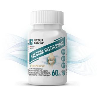   Natúr Tanya KALCIUM-BISZGLICINÁT - világszabadalommal védett BioPerine® és D3-vitamin 60 db