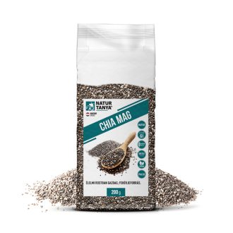   Natúr Tanya Chia mag (Fekete Salvia hispanica, Azték zsálya). Ételsűrítésére is! 200g