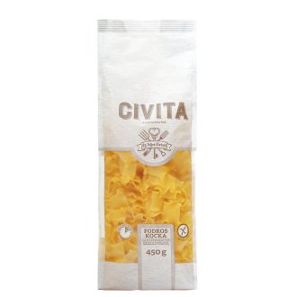 CIVITA kukorica száraztészta fodros nagykocka 450g